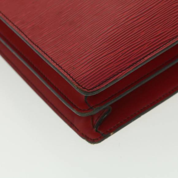 LOUIS VUITTON Epi Serviette Conseiller Business Bag Red M54427 LV Auth 37894 - Picture 16 of 16